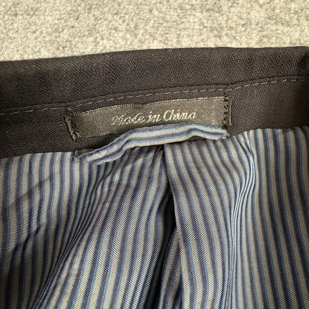 Calvin Klein Sport Coat Mens 44L Navy Wool Preppy Old Money Quiet Luxury, Office